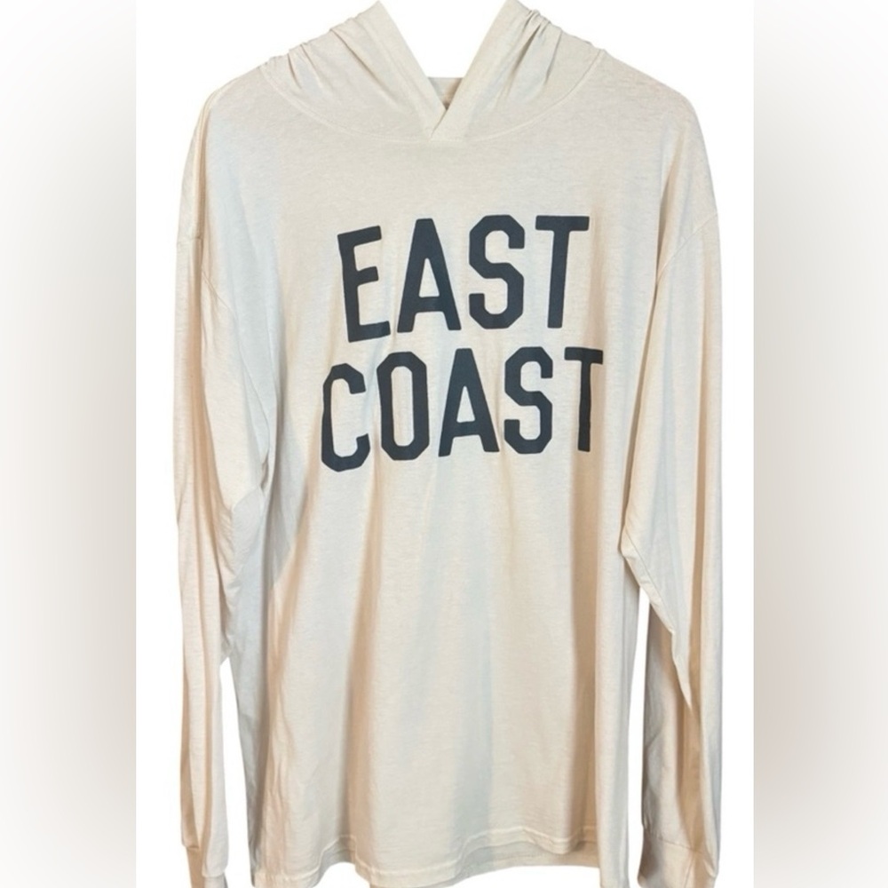 East Coast Hoodie Unisex XL Cuffed Long Sleeve Preppy Coastal